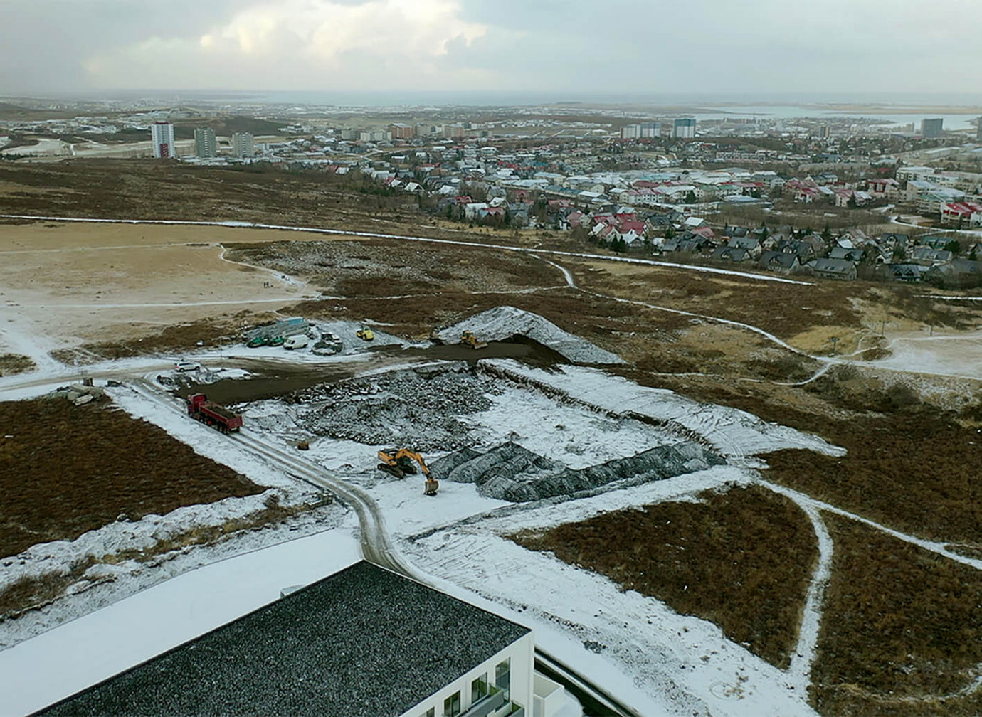 Jarðvegsframkvæmdir í Turnahvarfi